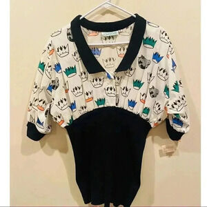 Todd Oldham For Congovid Crown Blouse (NEW)